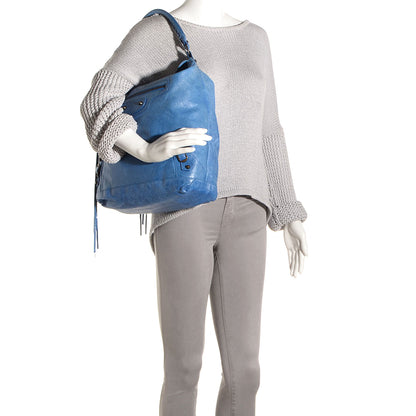 Balenciaga Chevre Classic Hardware Day Hobo French Bleu 2 of 13