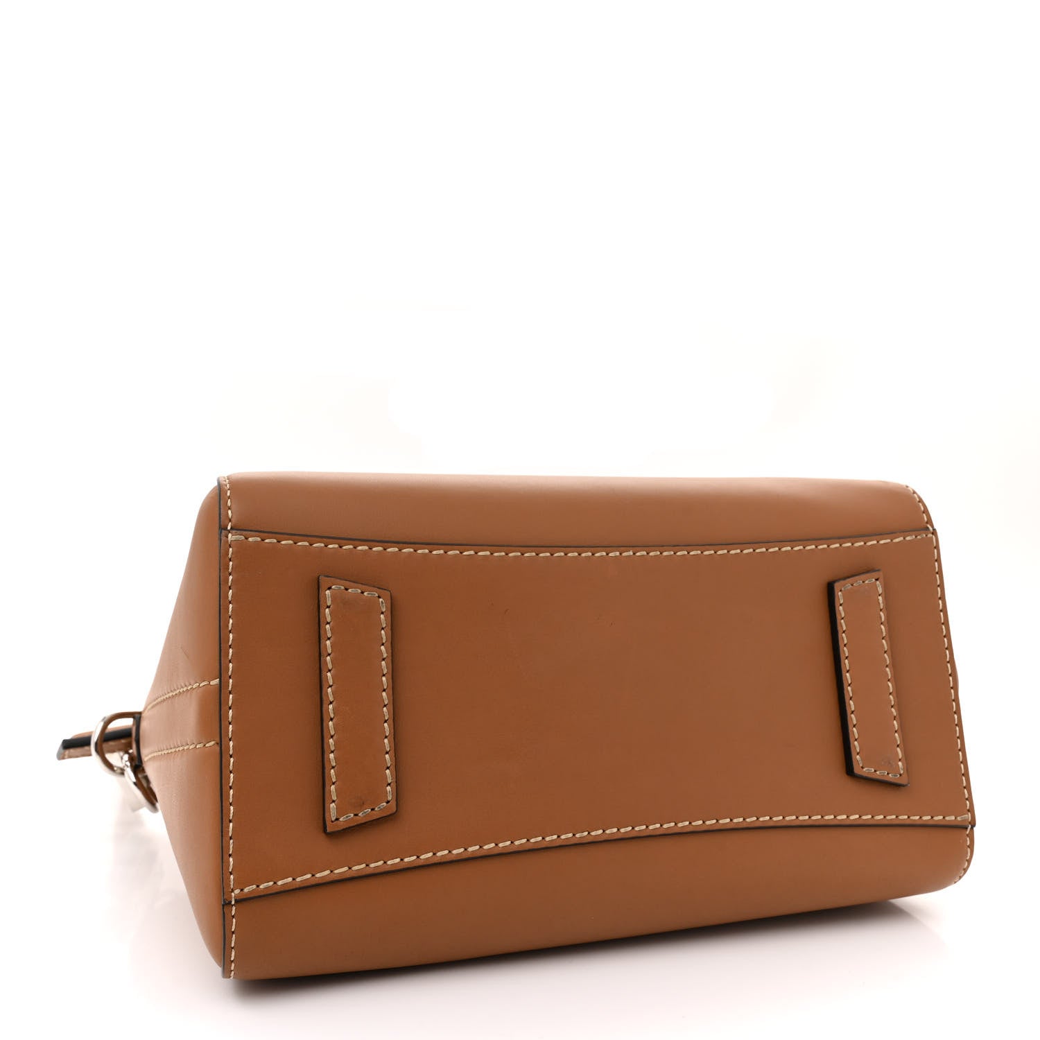 Givenchy Calfskin Contrast Topstitch Small Antigona Cognac 4 of 19
