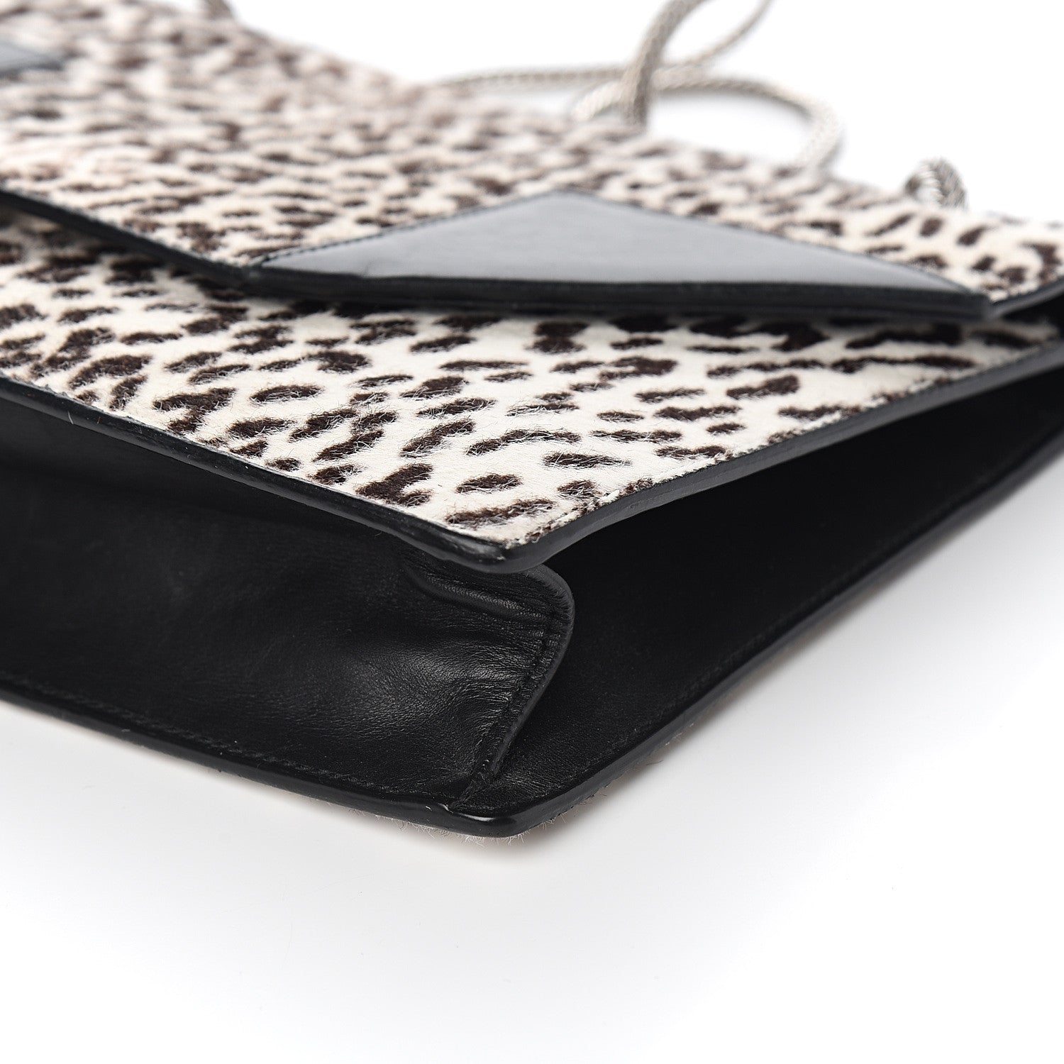 Saint Laurent Calf Hair Calfskin Snow Leopard Medium Betty White Black 13 of 15