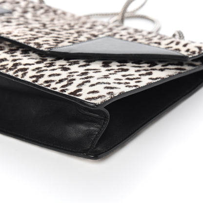 Saint Laurent Calf Hair Calfskin Snow Leopard Medium Betty White Black 13 of 15