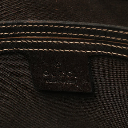Gucci GG Supreme Monogram Selleria Calfskin Small Flat Side Zip Messenger Bag Beige Ebony Cocoa Dark Chocolate 6 of 8