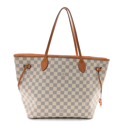 Louis Vuitton Damier Azur Neo Neverfull MM Rose Ballerine 1 of 11