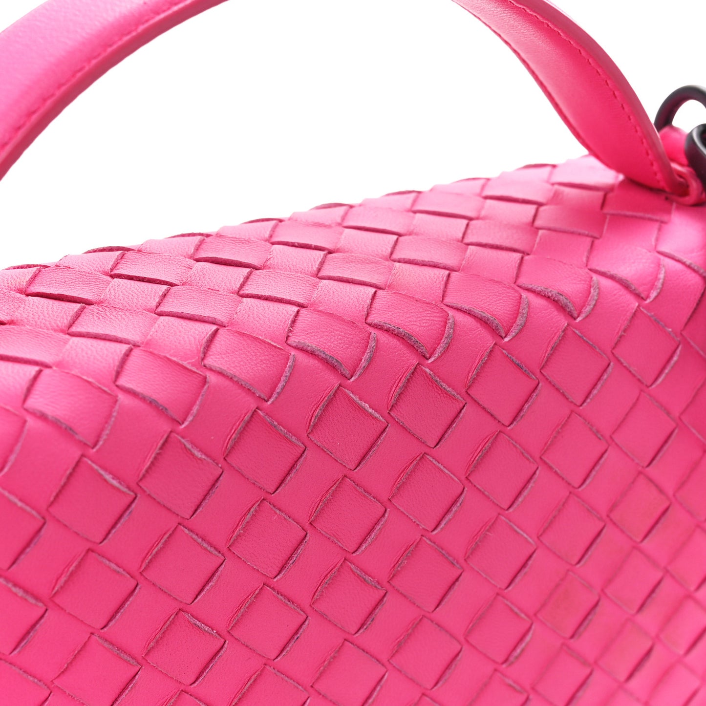 Nappa Intrecciato Alumna Bag Rosa Shock