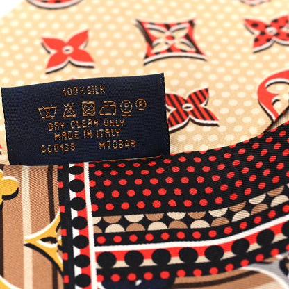 Louis Vuitton Silk Monogram Monodots Bandeau Beige 3 of 3