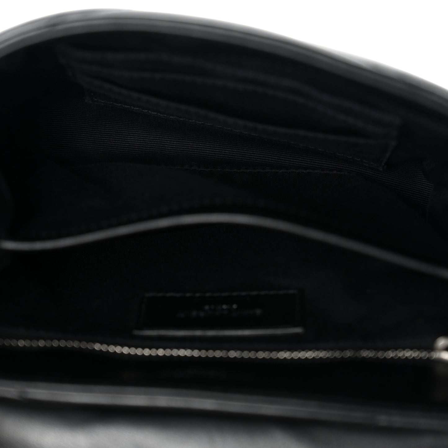 Calfskin Y Quilted Monogram Toy Loulou Crossbody Bag Black
