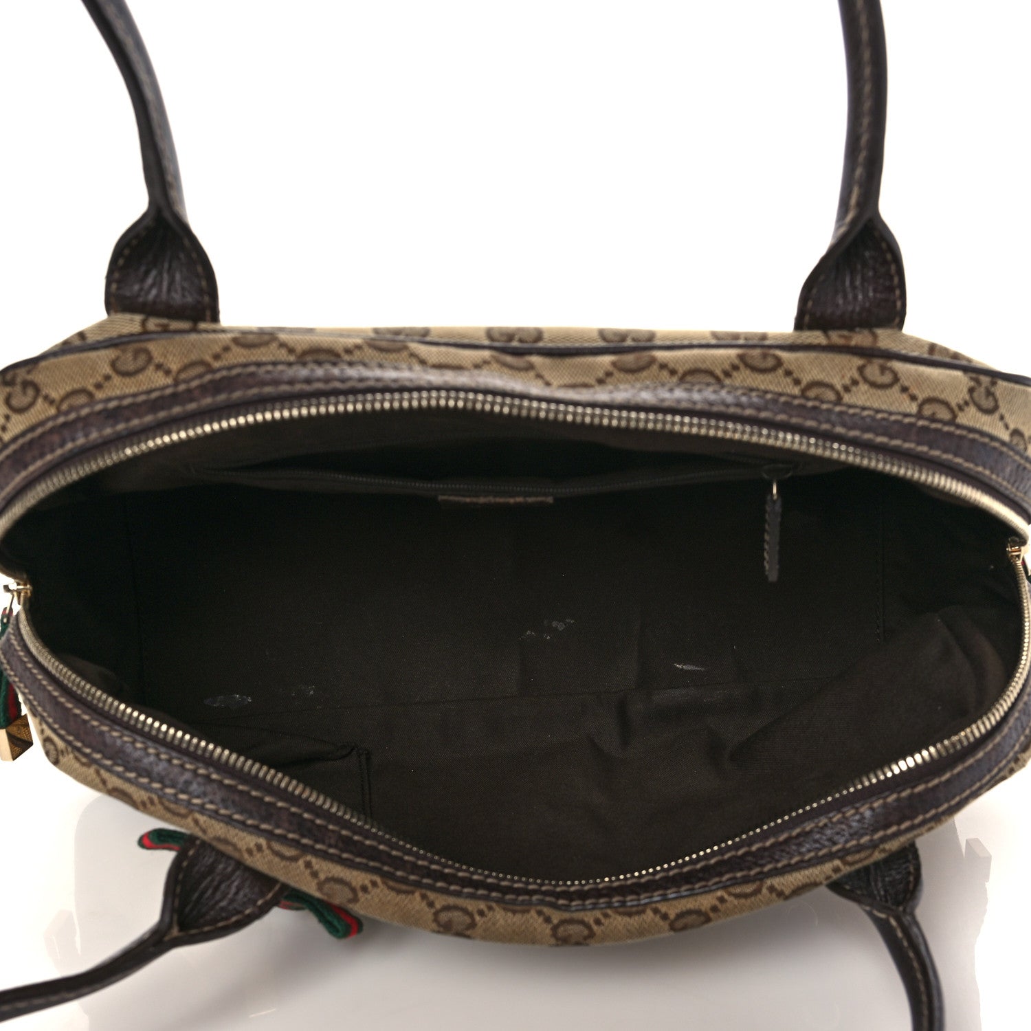 Gucci Monogram Small Princy Satchel Dark Brown 5 of 11