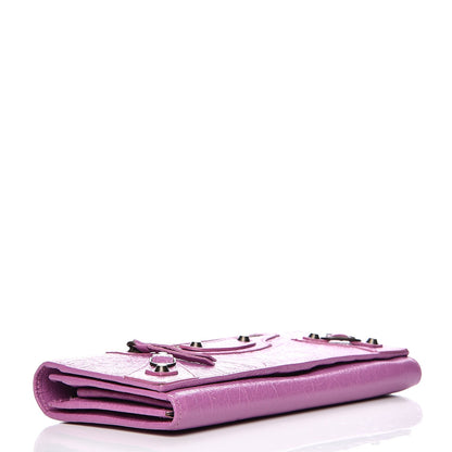 Balenciaga Agneau Classic Hardware Money Wallet Rose Berlingot 4 of 7