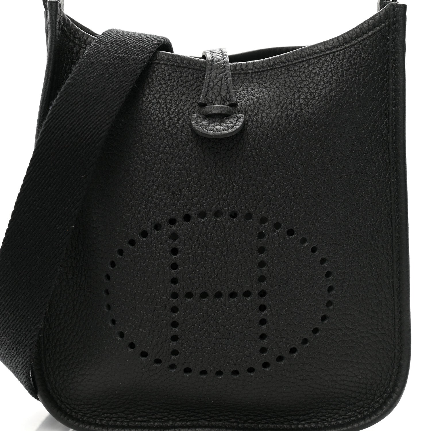 Hermes Taurillon Clemence Evelyne TPM Black 8 of 10