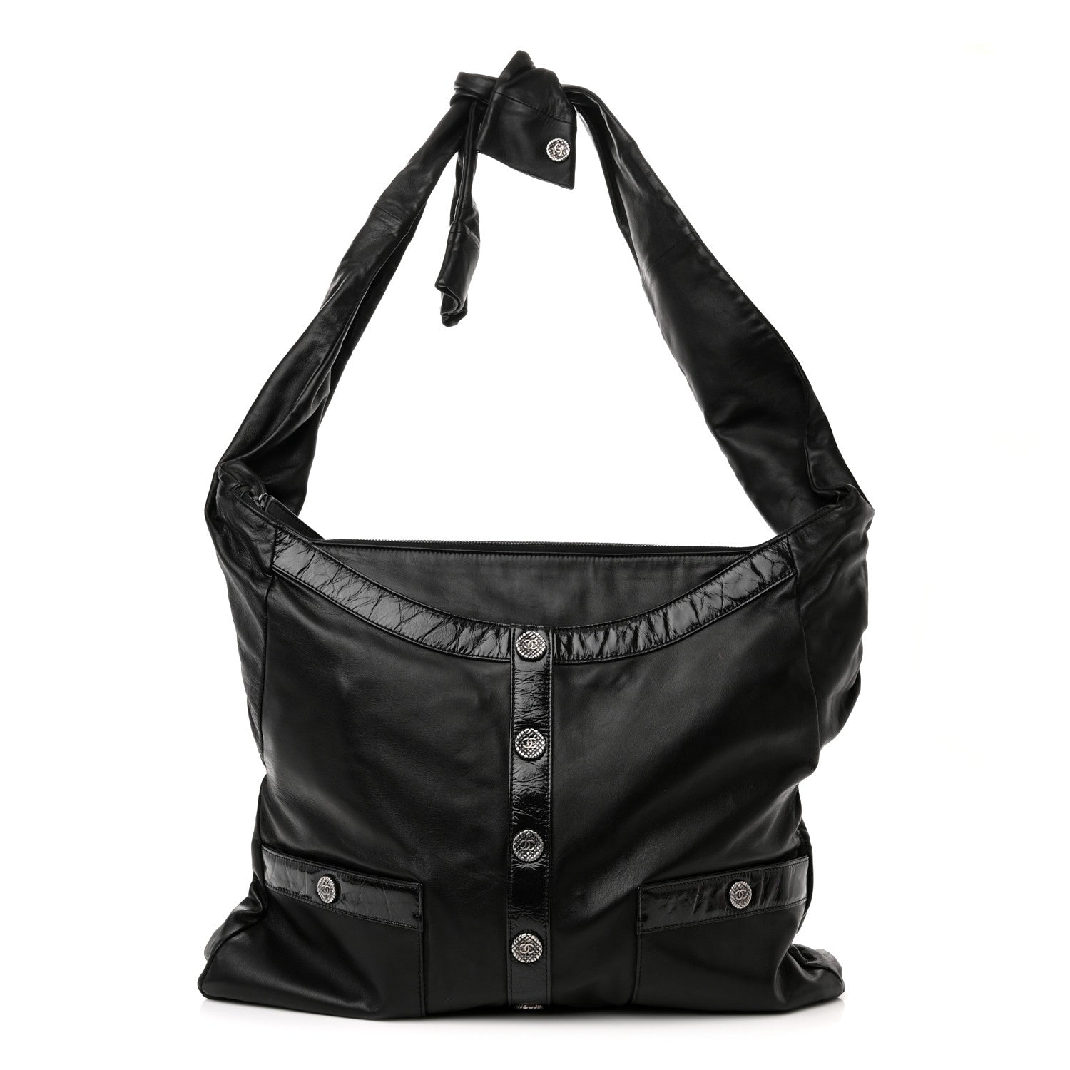 Chanel Lambskin Large Girl Bag Black 1 of 10