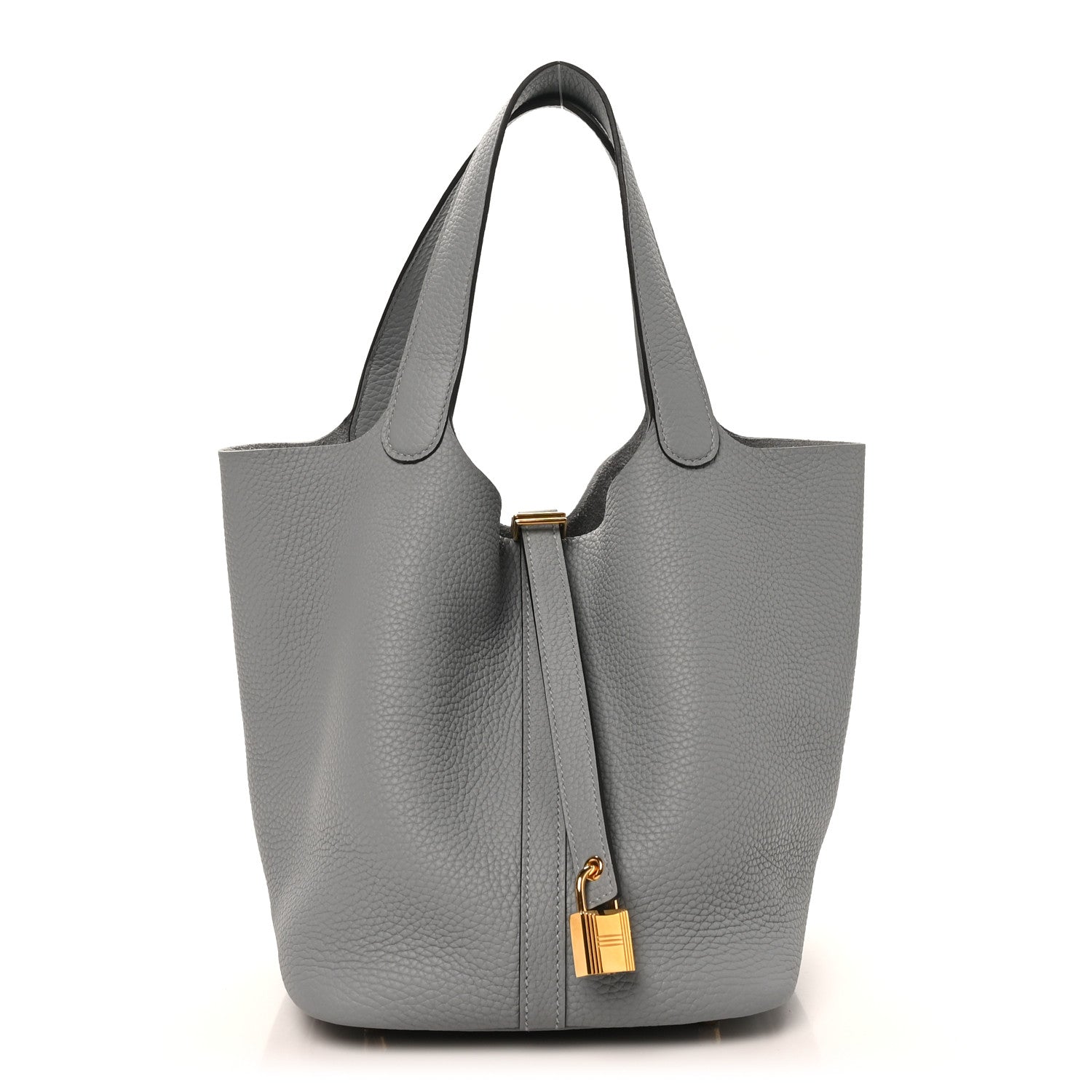 Hermes Taurillon Clemence Picotin Lock 22 MM Gris Pantin 1 of 12