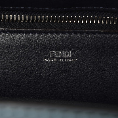 Fendi Vitello Baltico Dolce DotCom Satchel Riviera Blue Notte 9 of 10