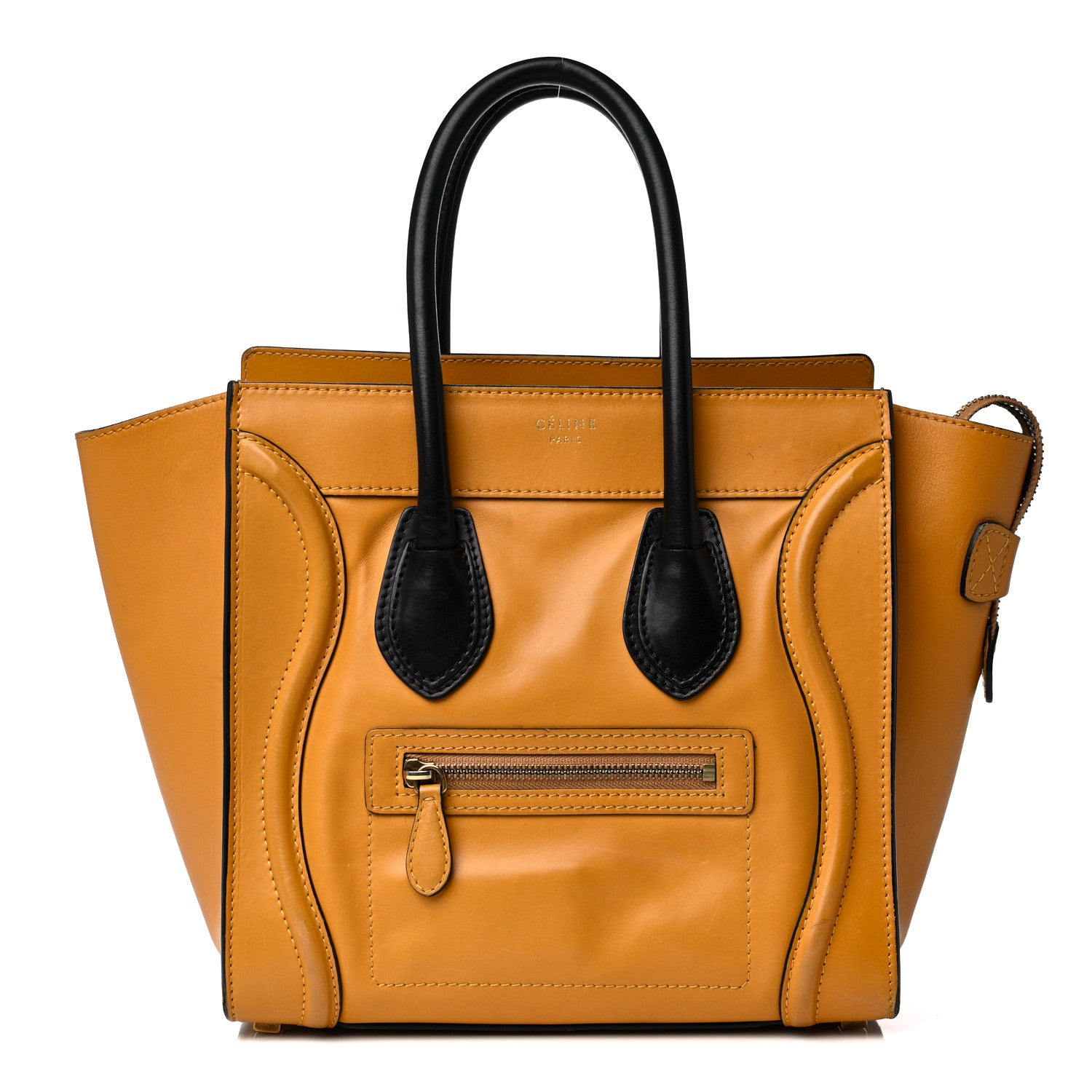 Celine Smooth Calfskin Micro Luggage Amber 1 of 31