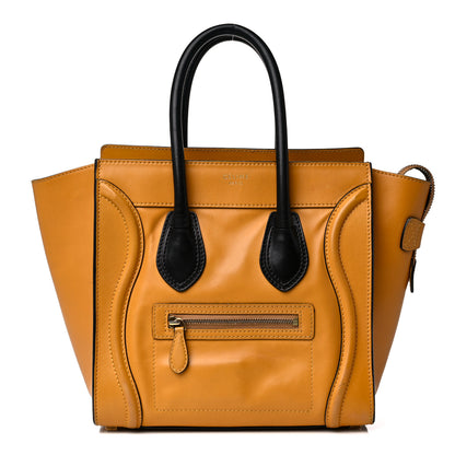 Celine Smooth Calfskin Micro Luggage Amber 1 of 31