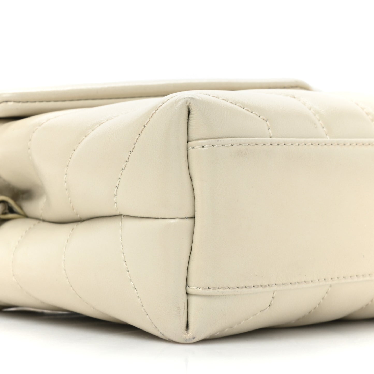 Calfskin Y Quilted Monogram Toy Loulou Crossbody Bag Crema Soft