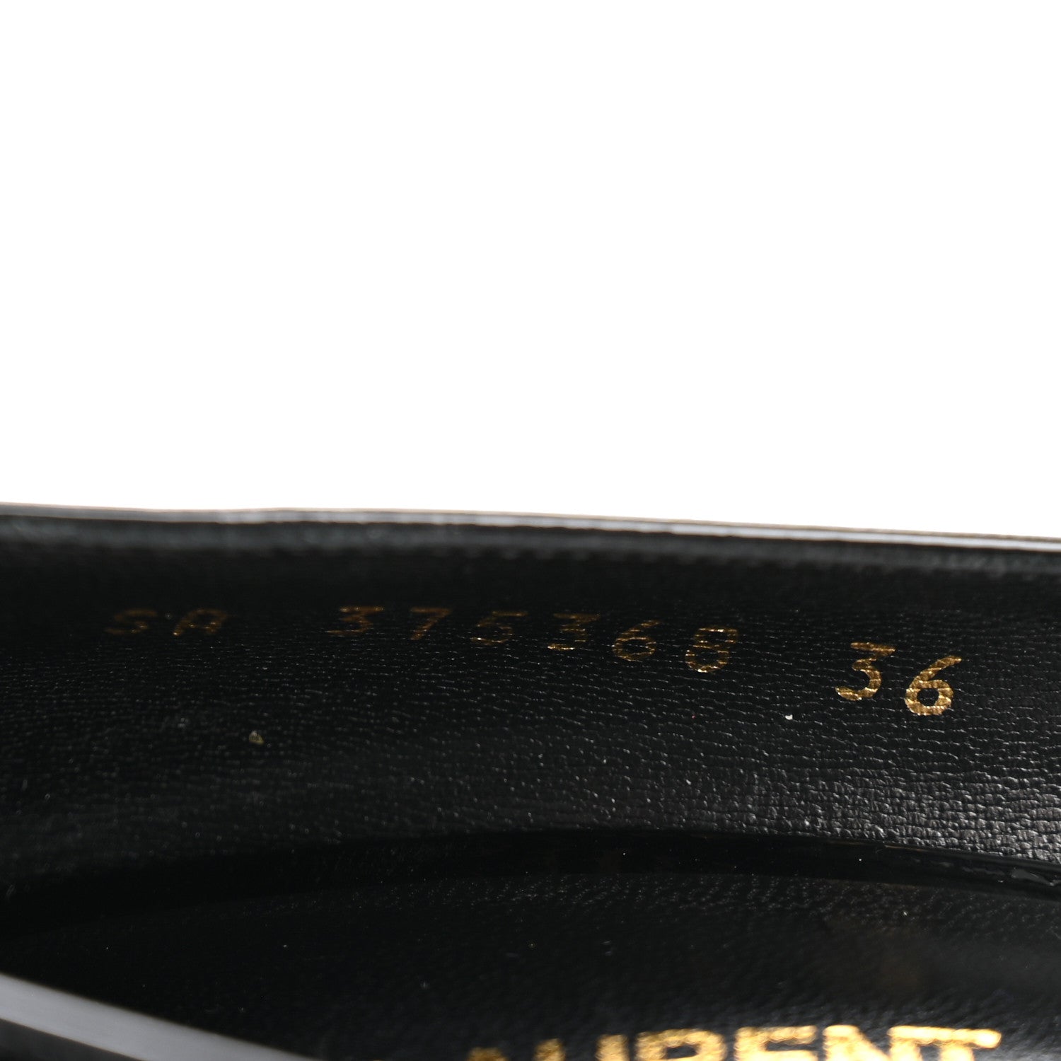 Saint Laurent Patent Classic Paris 105 Escarpin Pumps 36 Black 9 of 11