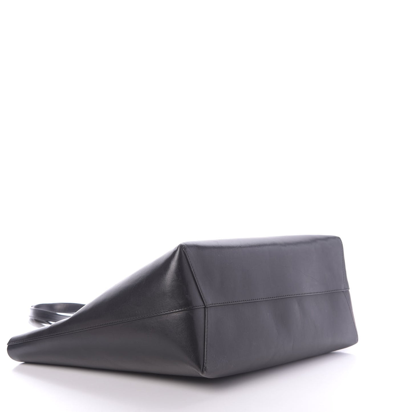 Calfskin Shopping Tote Black Blu
