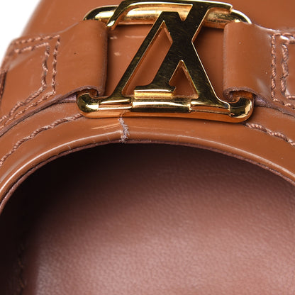 Louis Vuitton Patent Calfskin Oxford Ballerina Flats 38 Rose Velours 13 of 14