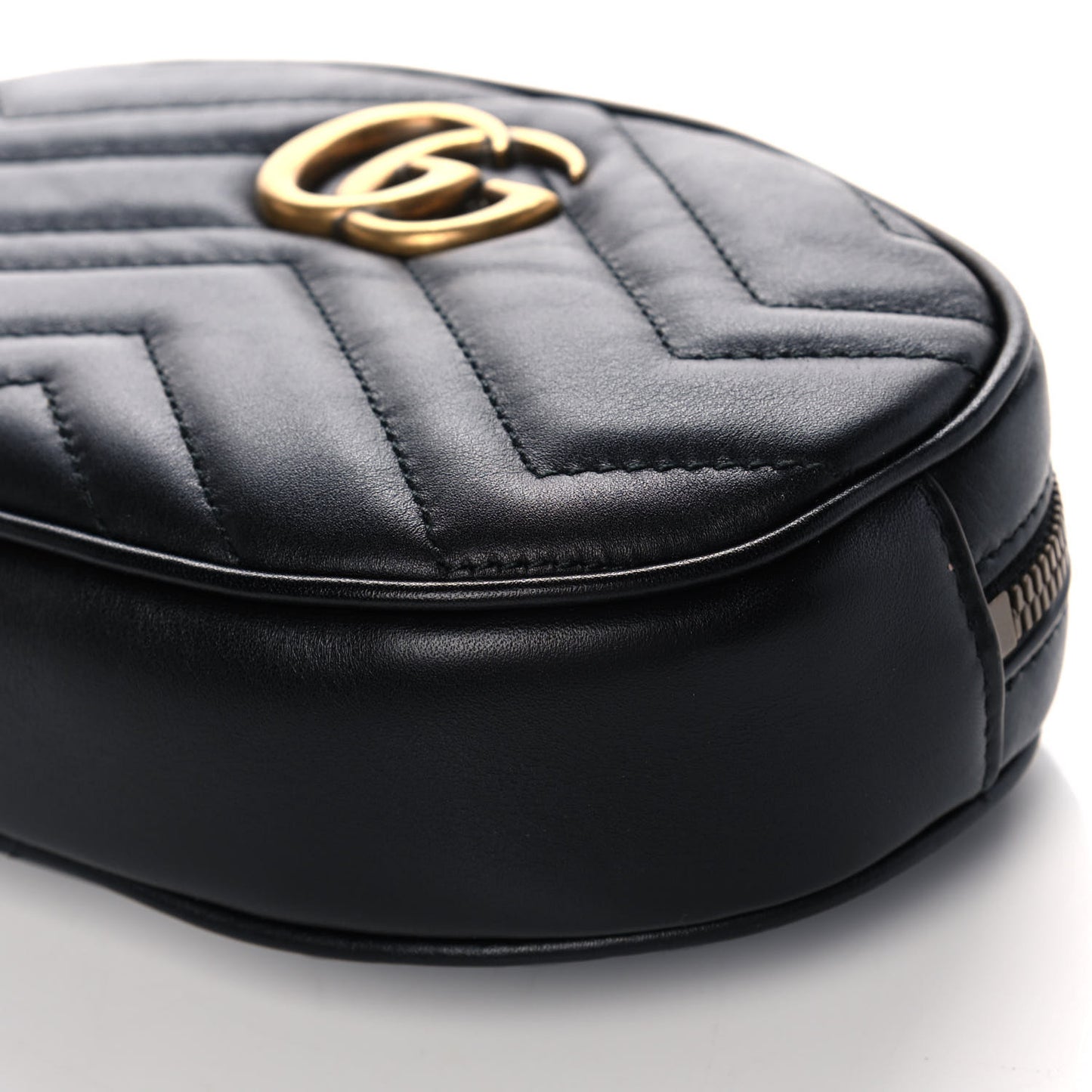 Calfskin Matelasse GG Marmont Belt Bag 85 34 Black