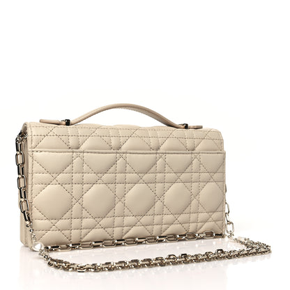 Christian Dior Lambskin Chain Lady My Dior Mini Chain Pouch Caramel Beige 3 of 10
