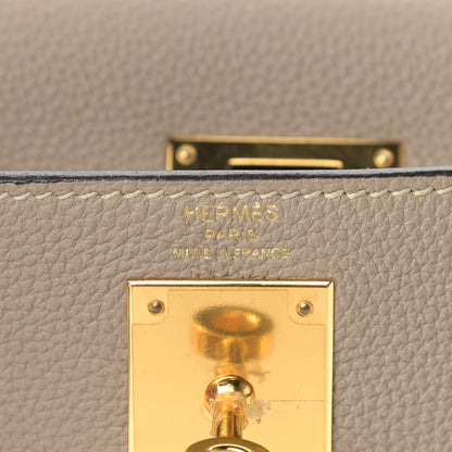 Hermes Togo Kelly Retourne 28 Gris Tourterelle 6 of 18