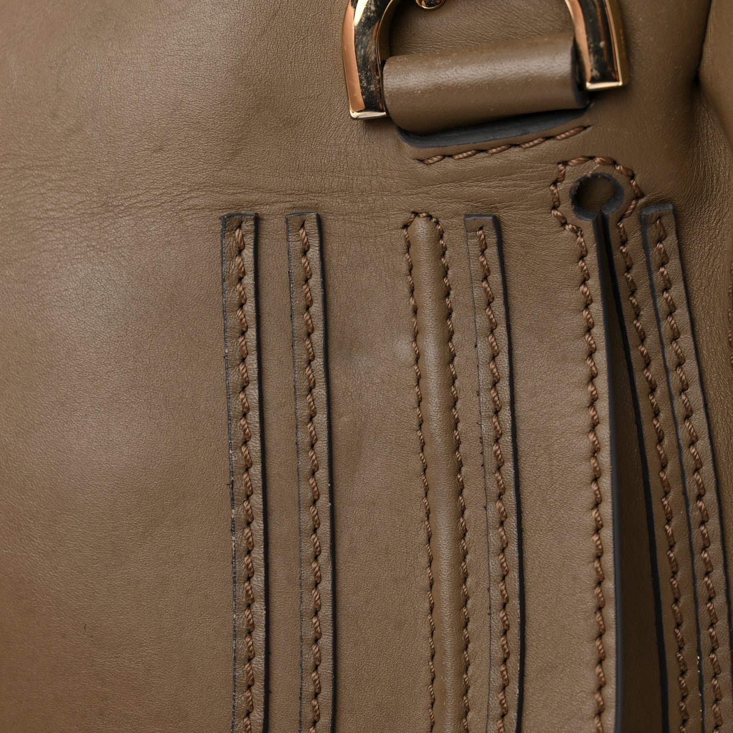Chloe Calfskin Medium Marcie Satchel Anchor Grey 11 of 20