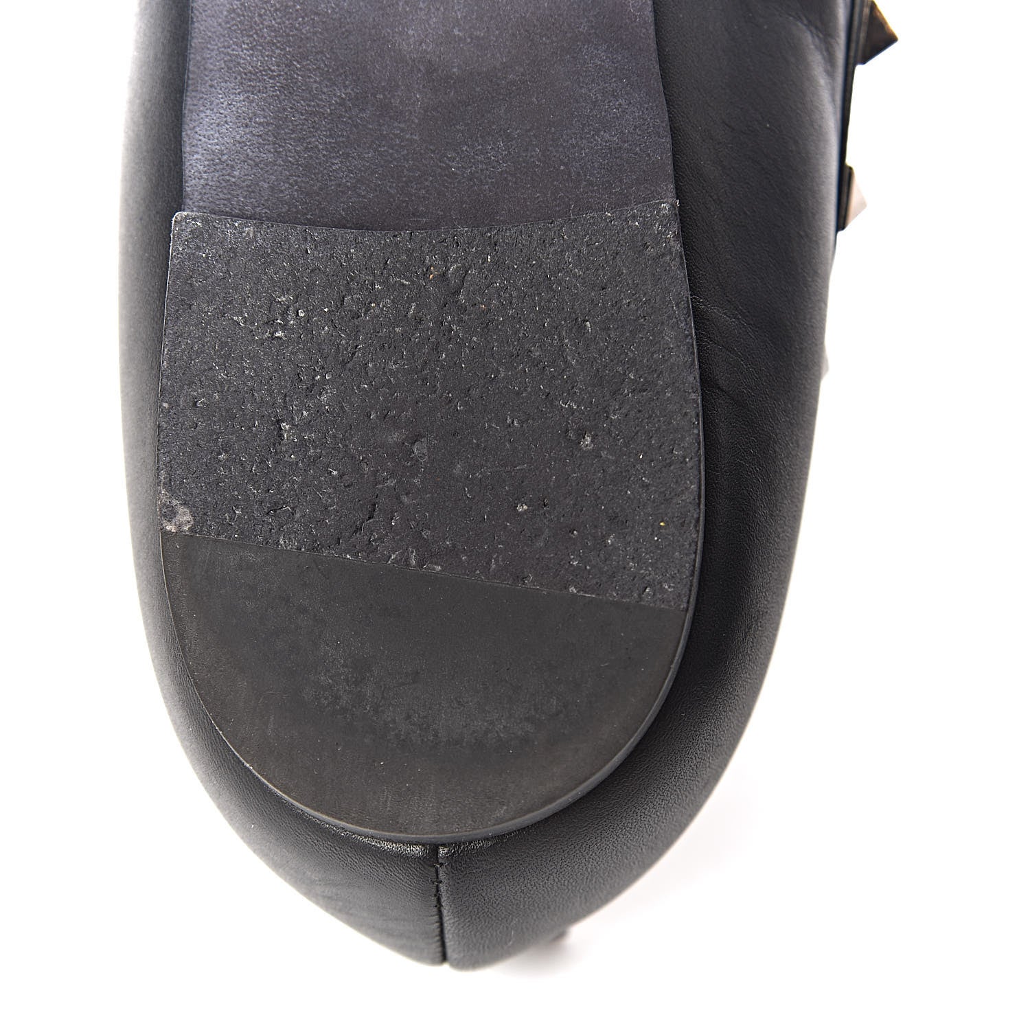 Valentino Garavani Calfskin Rockstud Ballerina Flats 38 Black 10 of 13