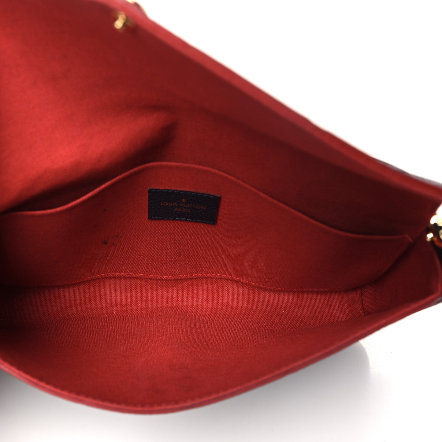 Empreinte Pochette Felicie Chain Wallet Marine Rouge