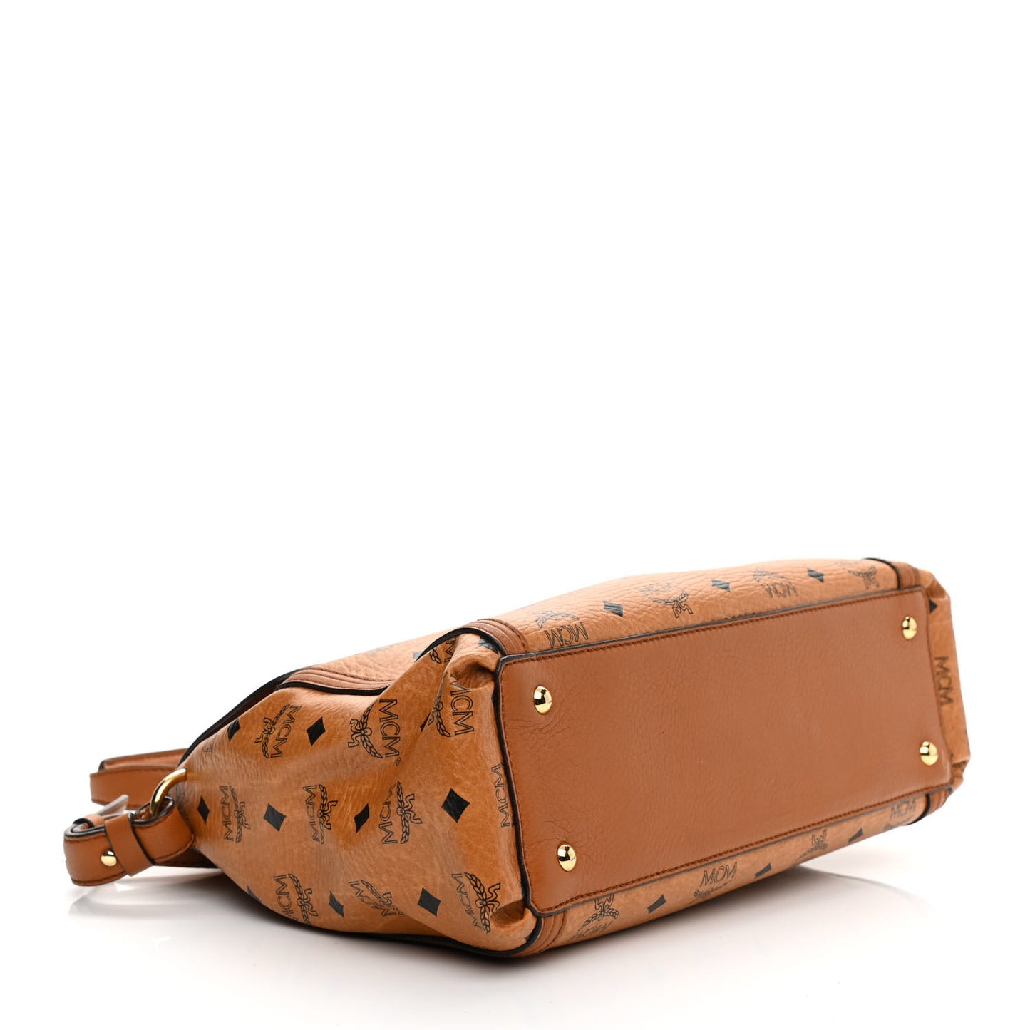Visetos Top Handle Satchel Cognac