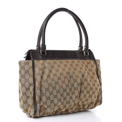Gucci Monogram D Gold Tote Dark Brown 3 of 14