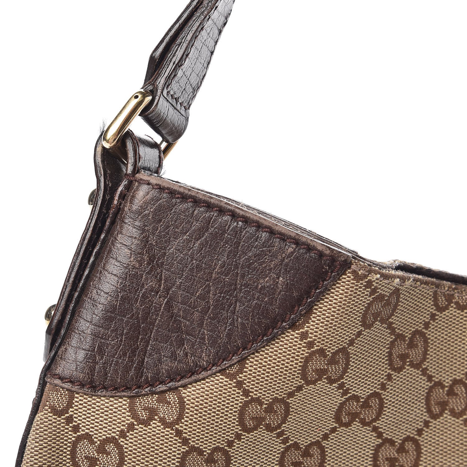Gucci Monogram Hasler Hobo Dark Brown 13 of 24
