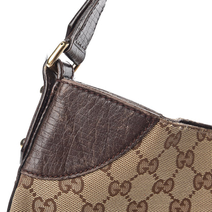 Gucci Monogram Hasler Hobo Dark Brown 13 of 24