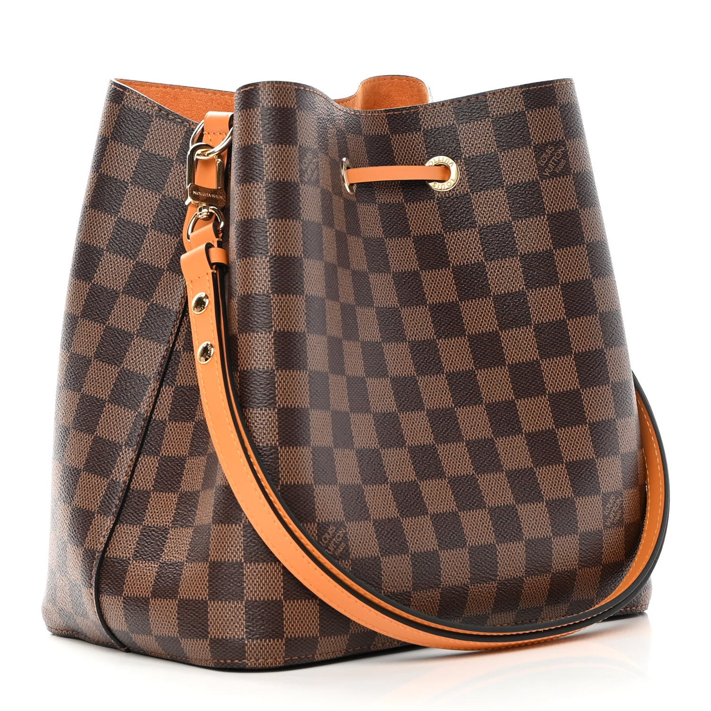 Damier Ebene Neonoe MM Safran