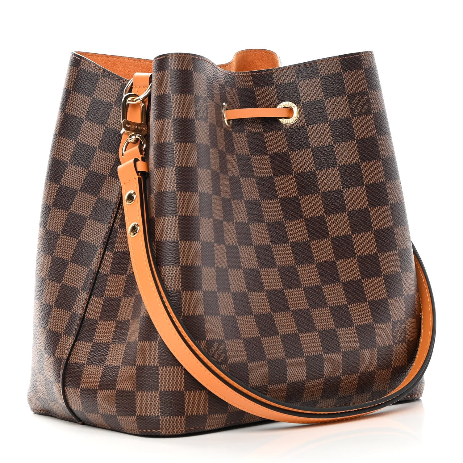 Louis Vuitton Damier Ebene Neonoe MM Safran 3 of 10