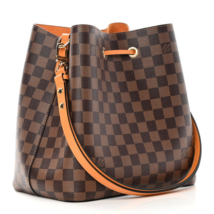 Louis Vuitton Damier Ebene Neonoe MM Safran 3 of 10