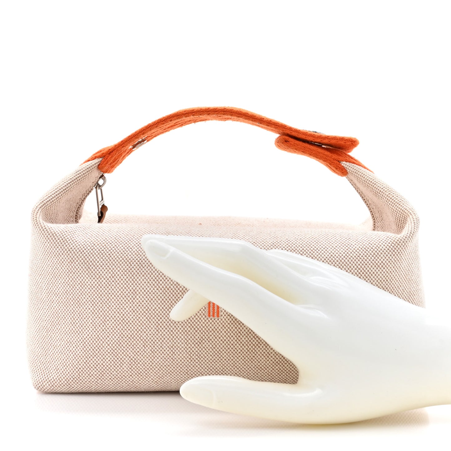 Canvas Small Bride-A-Brac Pouch Natural Orange