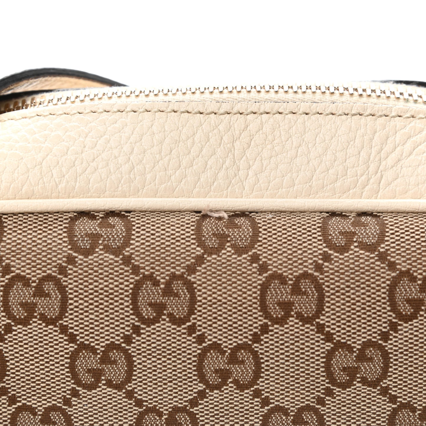 Monogram Dollar Calfskin Mini Bree Messenger Bag Beige Ebony Avoire