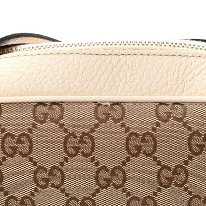 Gucci Monogram Dollar Calfskin Mini Bree Messenger Bag Beige Ebony Avoire 11 of 14