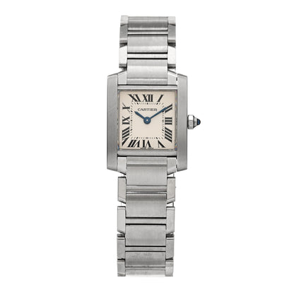 Cartier Stainless Steel 20mm Tank Francaise Quartz Watch 1 of 5