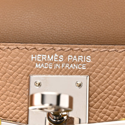 Hermes Epsom Mini Kelly Sellier 20 Chai Mauve Sylvestre Lime 6 of 12