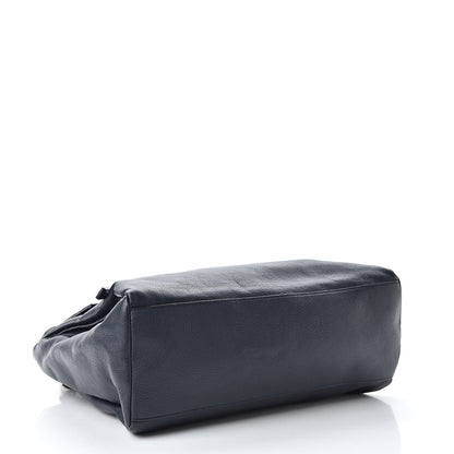 Givenchy Waxy Grained Calfskin Medium Pandora Pure Flap Bag Night Blue 4 of 15