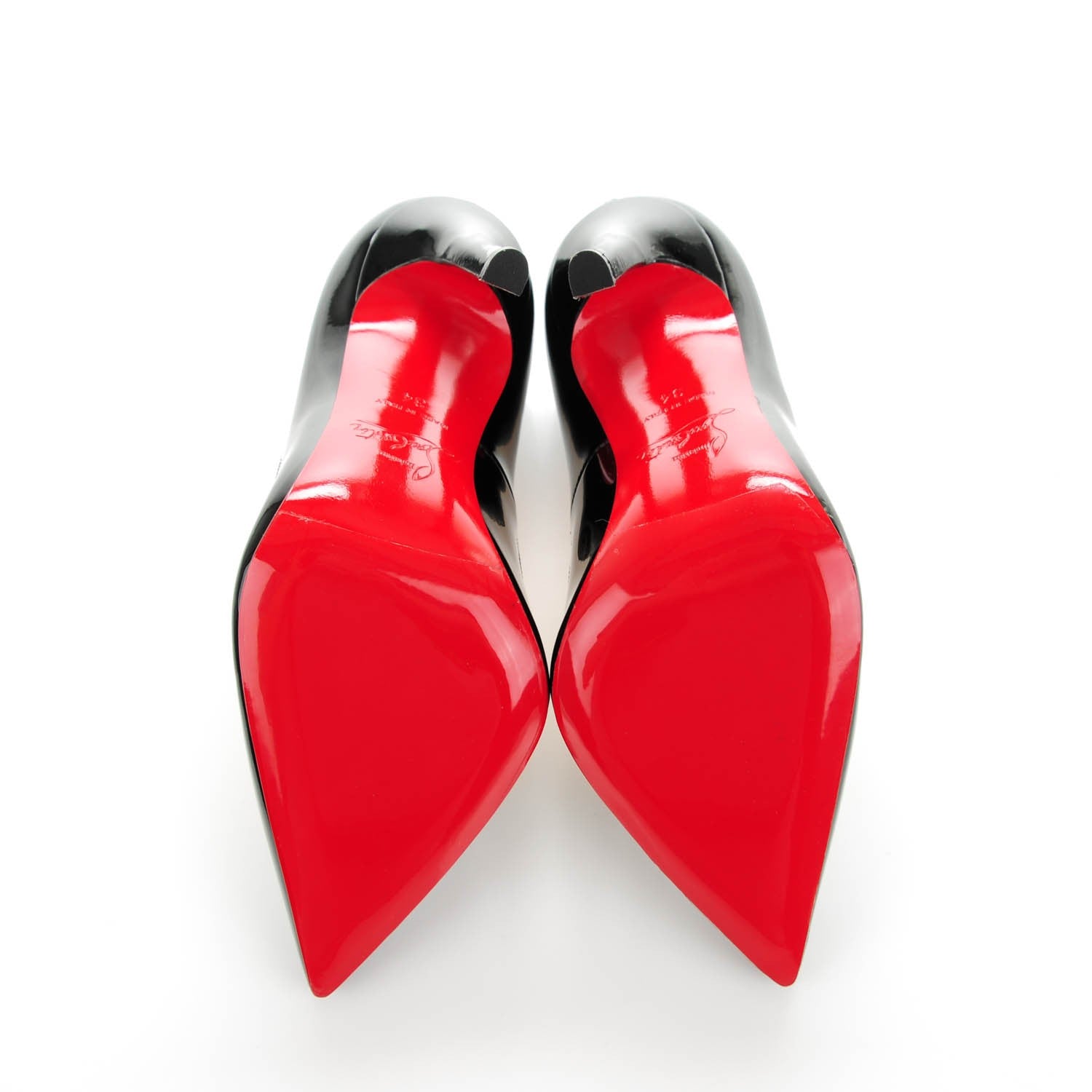 Christian Louboutin Patent Pigalle 120 Pumps 34 Black 5 of 8