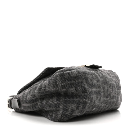 Fendi Wool Zucca Mama Baguette Grey 4 of 10