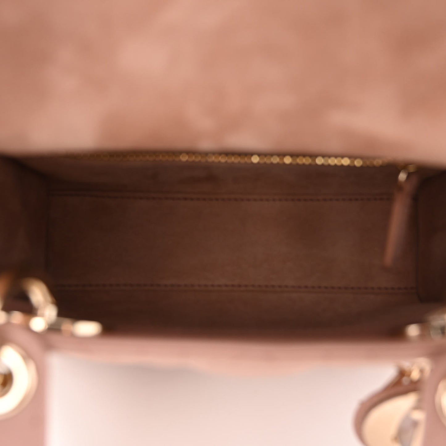 Lambskin Cannage Mini Lady Dior Blush