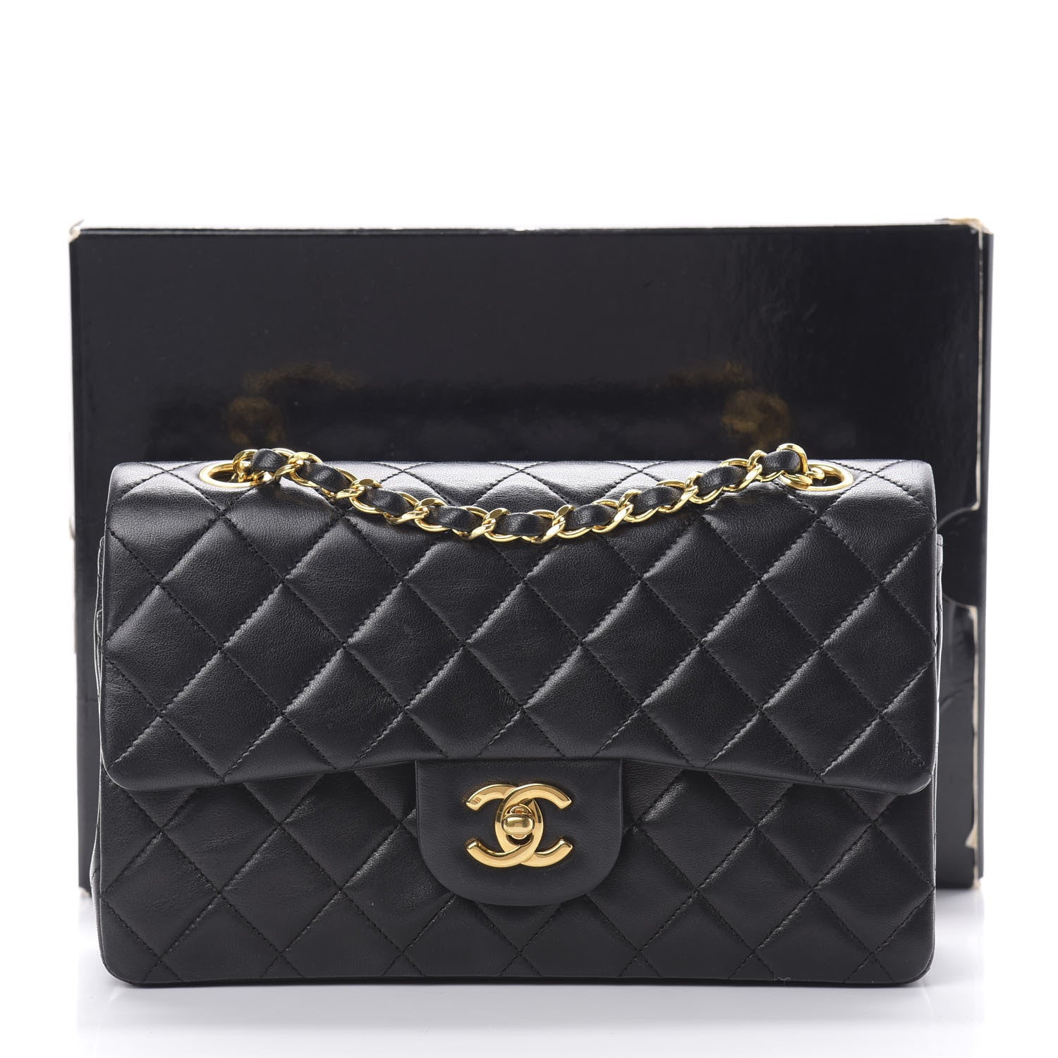 Chanel Lambskin Quilted Small Double Flap Black 16 of 16