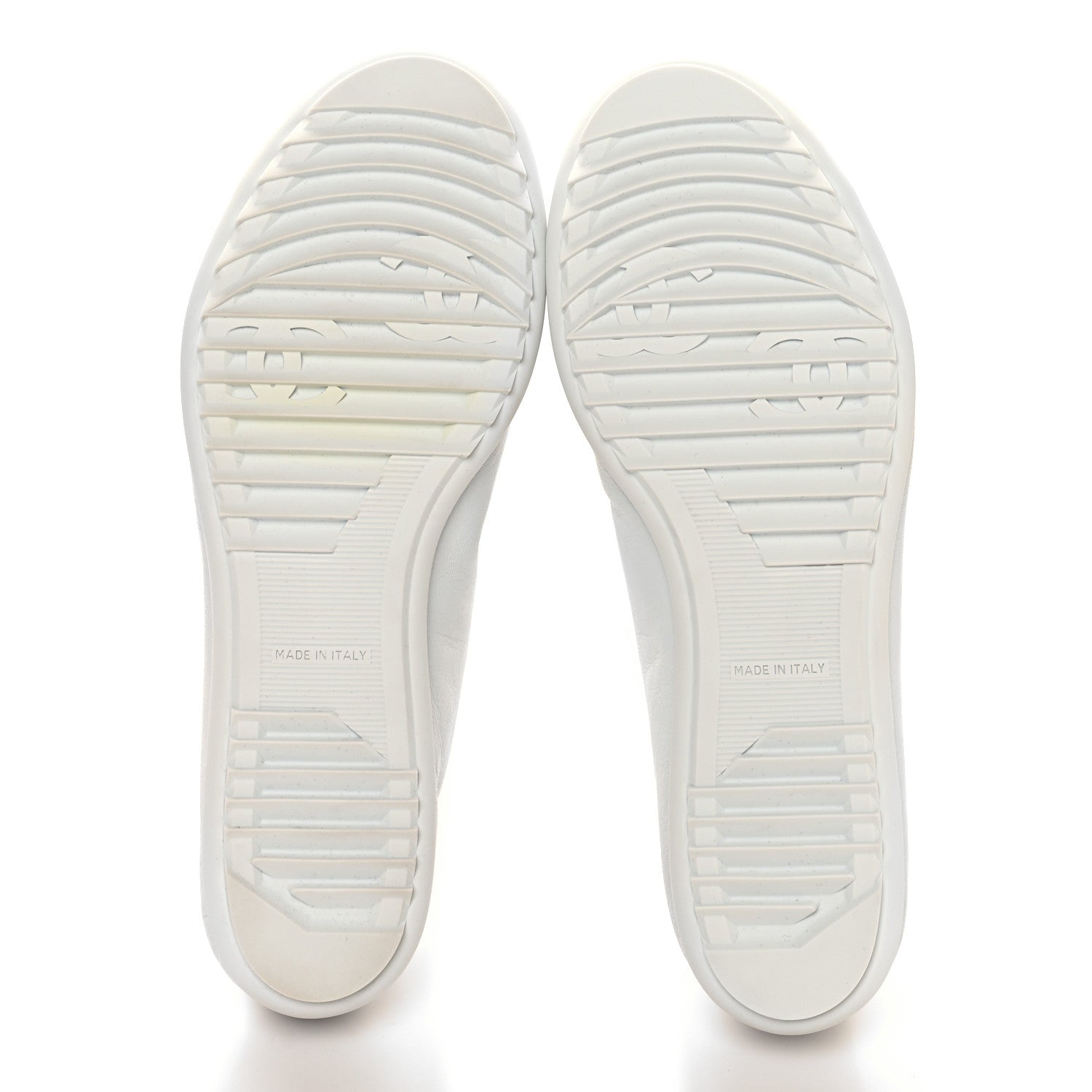 Chanel Lambskin Cap Toe CC Mary Jane Flats 39.5 White 6 of 11