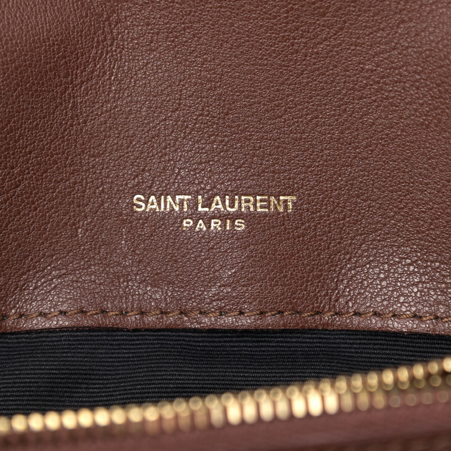 Saint Laurent Calfskin Matelasse Chevron Monogram Medium College Bag Old Brandy 6 of 12