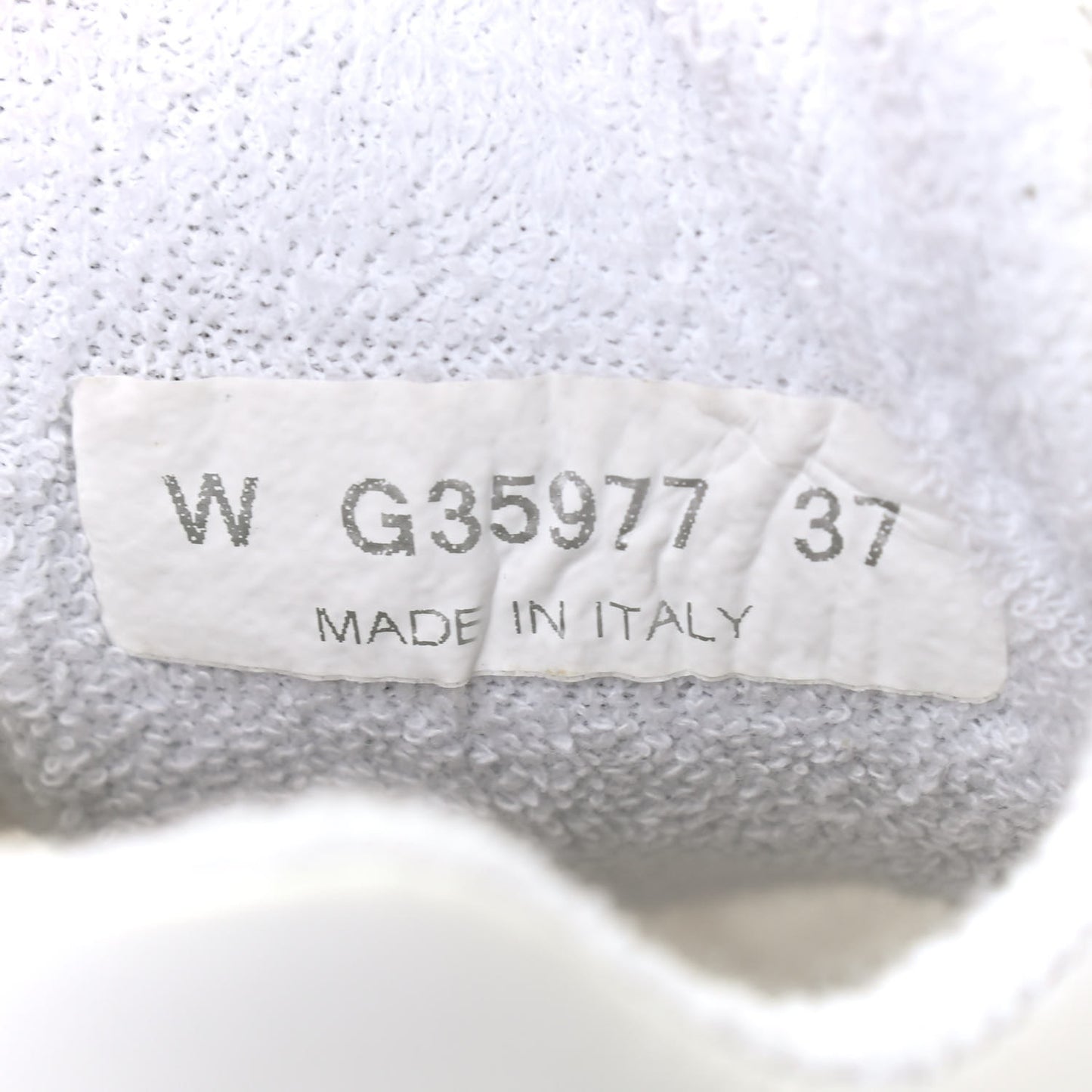 Suede Calfskin CC Sneakers 37 White Grey