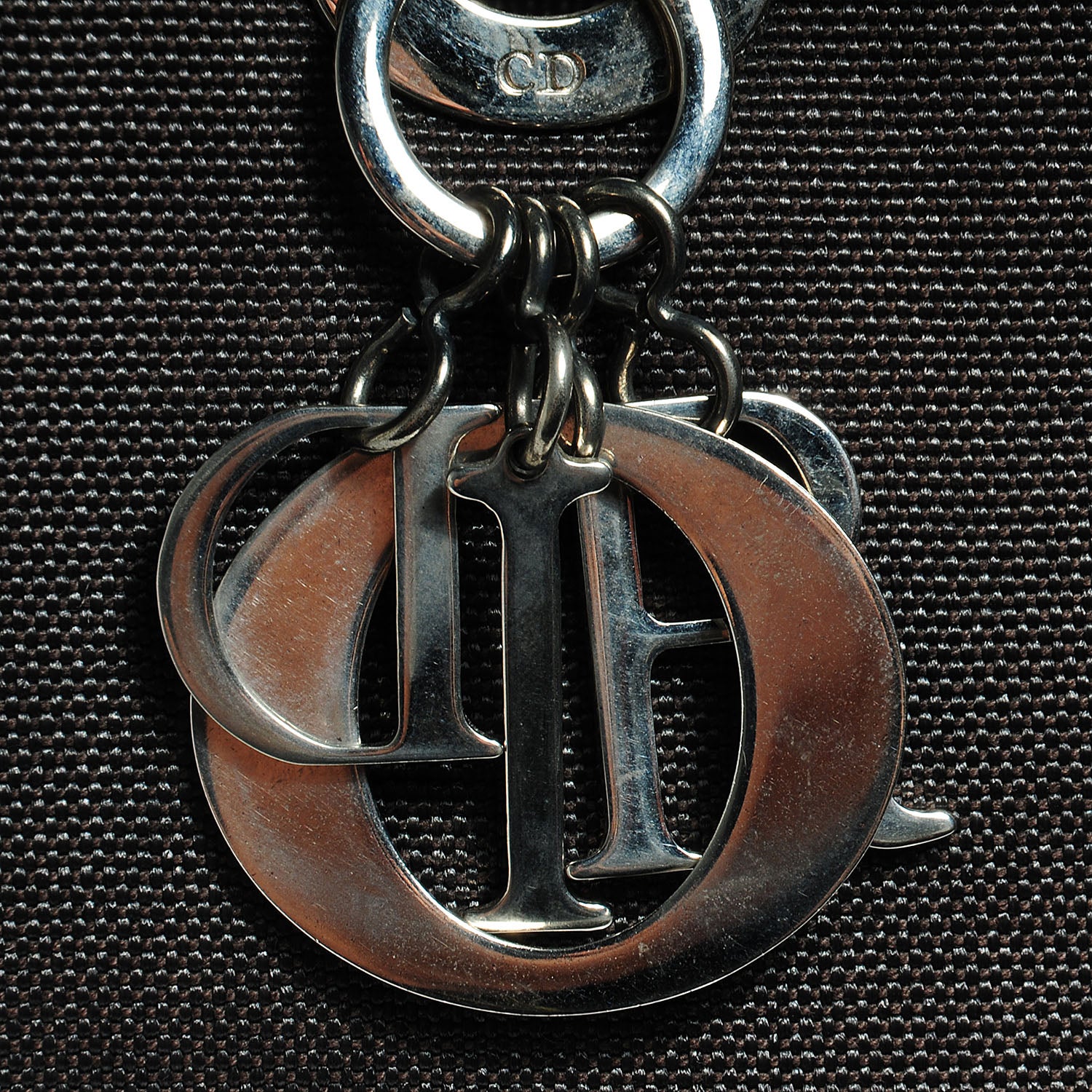 Christian Dior Canvas Large Lady Dior Dark Brown 9 of 9