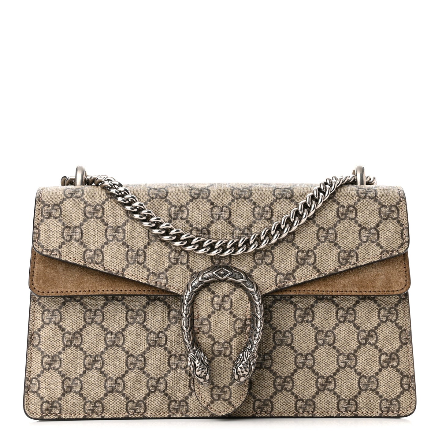 GG Supreme Monogram Small Dionysus Shoulder Bag Taupe