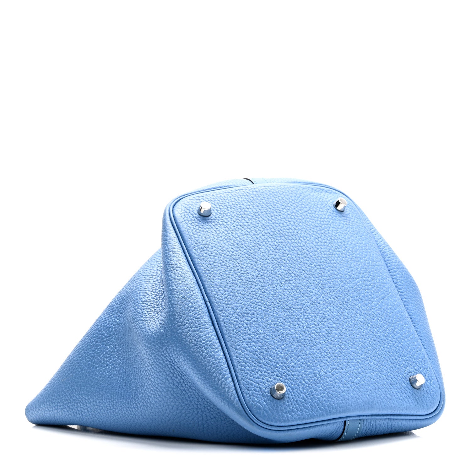 Hermes Taurillon Clemence Swift Picotin Lock 22 MM Bleu Paradis